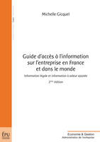 Guide d'accès à l'information sur l'entreprise en France et dans le monde, Information légale et information à valeur ajoutée