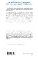 Le système éducatif camerounais face aux exigences de la mondialisation