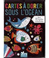 Cartes à dorer - Sous l'océan