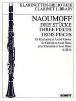 Three Pieces, clarinet in A and piano.