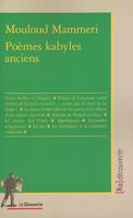 Poèmes kabyles anciens, textes berbères et français