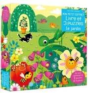 Le jardin - Mon petit coffret livre et 3 puzzles