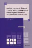 analyse comparee droit francais reforme des contrats et regles materielles droit commerce interna.