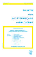 MATERIALISME ET METAPHYSIQUE  DIDEROT, MAUPERTUIS, DOM DESCHAMPS