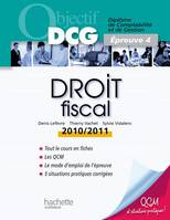 DCG, 4, Droit fiscal 2010-2011