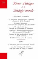 Revue d'éthique et de théologie morale numéro 300 Décembre 2018