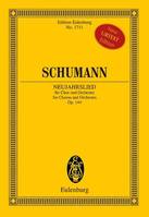 Neujahrslied (Chant de la nouvelle année), op. 144. choir and orchestra. Partition d'étude.