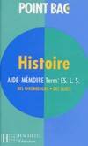 Histoire. Aide, aide-mémoire, term. ES, L, S