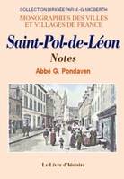 Saint-Pol-de-Léon - notes, notes