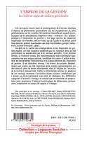 Livres Économie-Droit-Gestion Management, Gestion, Economie d'entreprise Entreprise L'EMPRISE DE LA GESTION - LA SOCIETE AU RISQUE DES VIOLENCES GESTIONNAIRES, La société au risque des violences gestionnaires Marie Benedetto-Meyer, Jean-Luc Metzger