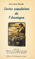 Contes populaires de l'Auvergne, Suivi de Mémoire sur la langue et le patois. Suivi de Vie et œuvres de Marie-Aimée Méraville