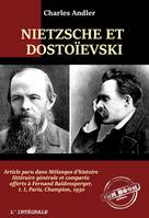 Nietzsche et Dostoïevski. [Nouv. éd. entièrement revue et corrigée].