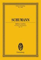 Missa Sacra, pour choeur à quatre voix et orchestre. op. 147. choir and orchestra. Partition d'étude.