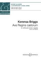 Ave Regina caelorum, mixed choir (SATB divisi) a cappella. Partition de chœur.