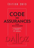 Code des assurances, code de la mutualité 2013, 19ème édition