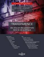 Transparence. Des élus et des personnels dans la vie publique - Nouveauté, Des élus et des personnels dans la vie publique