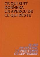 Le Printemps de septembre - 30 ans de festival /anglais