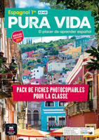 Pura Vida 1re - Pack de fiches, El placer de aprender español