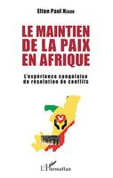 Le maintien de la paix en Afrique, L'expérience congolaise de résolution de conflits