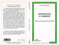 Modération et sobriété, études sur les usages sociaux de l'alcool