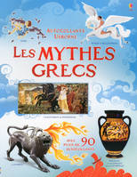 Autocollants Usborne, LES MYTHES GRECS - DOCUMENTAIRE EN AUTOCOLLANTS