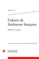 Cahiers de littérature française, Paroles et images