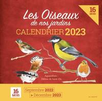 Calendrier 2023, Les oiseaux de nos jardins