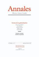 Annales - Histoire, Sciences sociales - 62e année - n°1, janvier-février 2007.