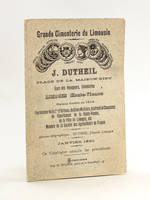 Grande Cimenterie du Limousin. J. Dutheil. Limoges Place de la Maison-Dieu. Prix Courants des produits en Ciment les plus usités dans les Canalisations, l'Ornementation des Jardins et les Constructions. Catalogue Janvier 1890