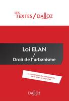 Loi ELAN / le droit de l'urbanisme consolidé - Nouveauté