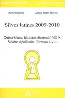 Silves latines, 2009-2010, Quinte-Curce, Historiae Alexandri, VIII-X; Sidoine Apollinaire, Carmina, I-VIII