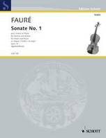 Sonate n° 1 en la majeur, op. 13. violin and piano.