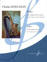 Études - Studies, Pour saxophone alto et piano - For alto saxophone and piano