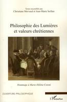 PHILOSOPHIE DES LUMIERES ET VALEURS CHRETIENNES - HOMMAGE A MARIE-HELENE COTONI, Hommage à Marie-Hélène Cotoni