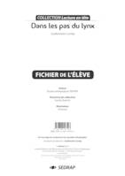 DANS LES PAS DU LYNX - FICHIER PEDAGOGIQUE