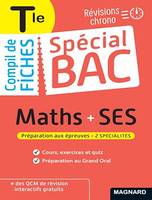 Spécial Bac Compil de Fiches Maths-SES Tle Bac 2024, Tout le programme des 2 spécialités en 120 fiches visuelles