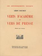 Vers d'Académie et vers de presse