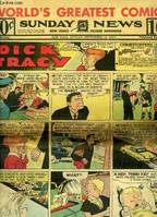 Sunday News, Comic Section, New York's Picture Newspaper, du 16 septembre 1951 : Dick Tracy, Little Orphan Annie, Terry and the Pirates, The Gumps, Moon Mullins, Winnie Winkle, Gasoline Alley ...