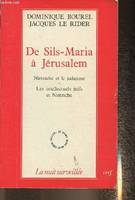 De Sils-Maria à Jérusalem, Nietzsche et le judaïsme, les intellectuels juifs et Nietzsche