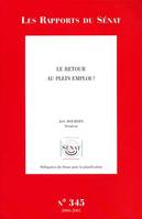 Impressions. 2000-2001 / Sénat., Rapport d'information sur les perspectives du retour au plein emploi, 345