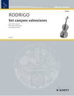 Set cançons valencianes, violin and piano.