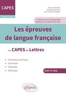 Les épreuves de langue française au CAPES de Lettres, 2e édition