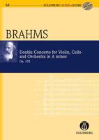 Concerto pour violon, violoncelle et orchestre en la mineur, op. 102. violin, cello and orchestra. Partition d'étude.