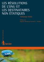 Les Résolutions de l'ONU et les destinataires non étatiques