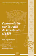 Commentaire sur la Paix de Constance (1183)