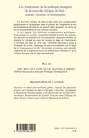 Les fondements de la politique étrangère de la nouvelle Afrique du sud, Acteurs, facteurs et instruments