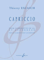 Capriccio, Pour clarinette en si bémol et accordéon