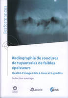Radiographies de soudures de tuyauteries de faibles épaisseurs, Qualité d'images à fils, à trous et à gradins