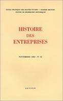 Histoire des entreprises 1958-1963, 12 fascicules. Fasc. n°12