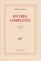 Oeuvres complètes. Tome X